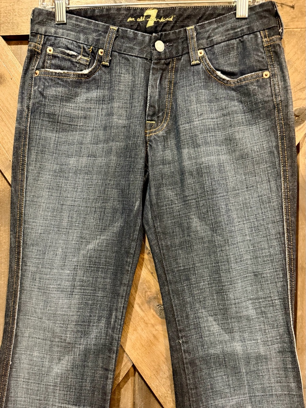 7FAMK Dark Wash A-Pocket Jeans Sz 28 - Picture 13 of 16